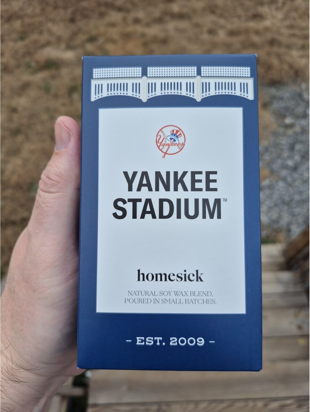 Yankee Stadium Homesick New York Yankees Soy Wax Candle 13.75 oz NEW in Gift Box